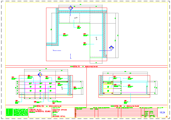 某财富中心酒店CAD室内设计节点装修图_图1