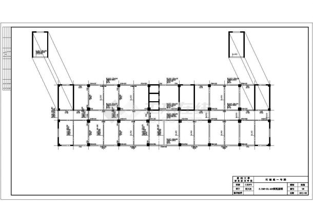 昆明市鑫苑花园小区15层框架结构住宅楼全套结构设计CAD图纸-图一