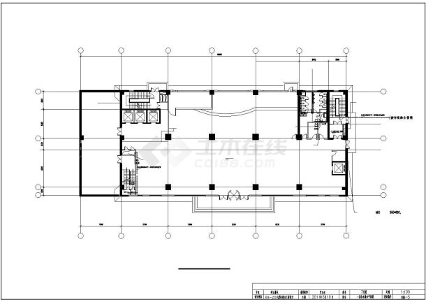 珠海某大学20层框架结构教学综合楼全套给排水设计CAD图纸-图一