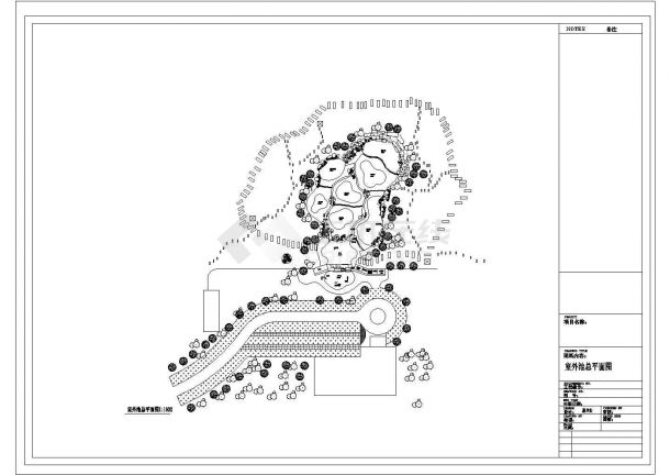 某室外水疗CAD完整详细节点设计图纸-图一