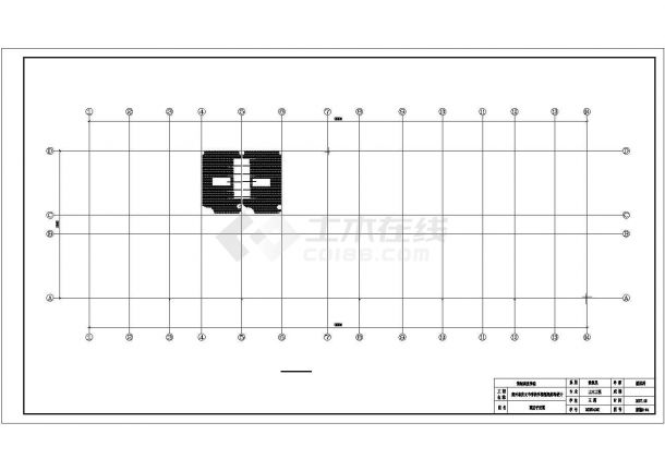 郑州某中学6层框架结构教学综合楼建筑结构设计CAD图纸-图一
