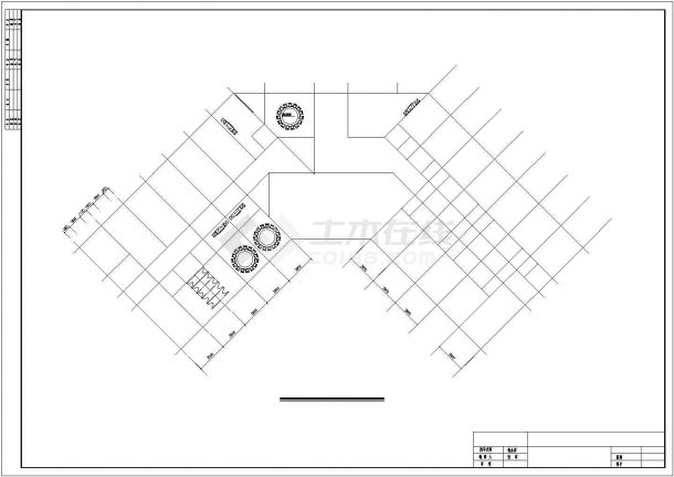 衢州某商业街4500平米四层框架结构商务酒店建筑设计CAD图纸-图二