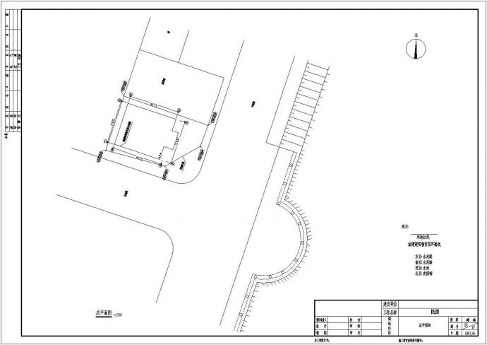 成都某小区地上三层独栋住宅楼工程全套设计CAD图（含建筑、结构、给排水、电气通风）_图1