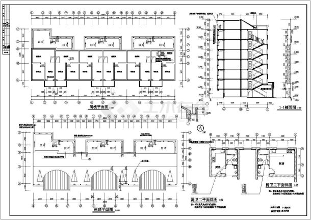 2958平方米住宅建筑设计施工图-图一