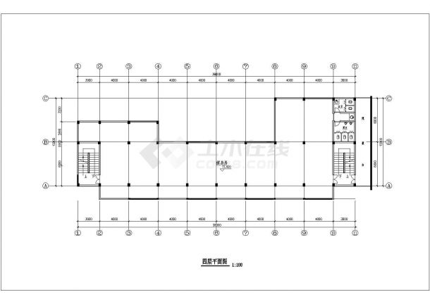 六层临街商业楼建筑设计施工图-图二