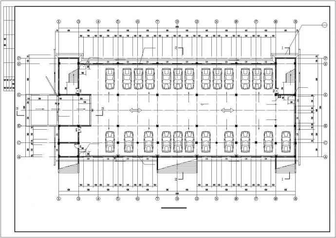 北京某大学4400平米五层钢混框架结构学生食堂建筑CAD设计图纸_图1