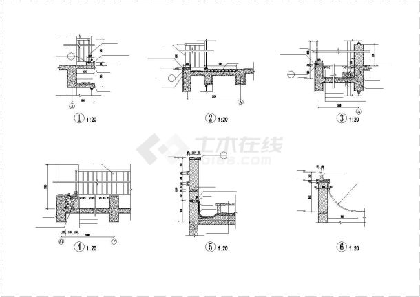 某小镇多层框架结构住宅楼施工cad资料-图二