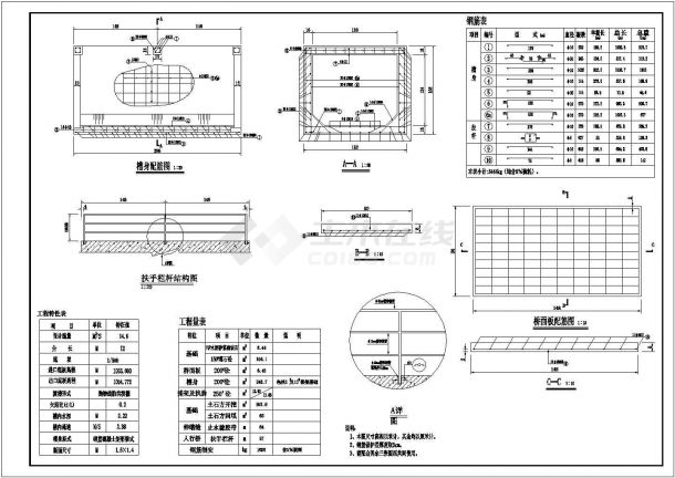 【最新】某仙人墩渡槽配筋设计CAD图纸-图一
