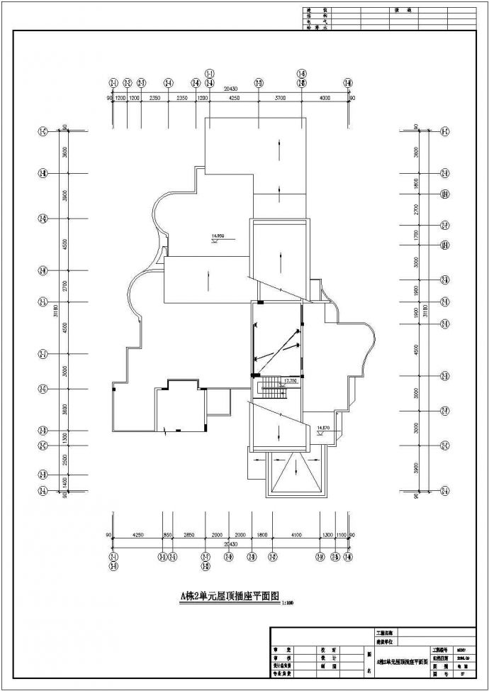 某单元多层住宅楼电气设计图（二类住宅，三级负荷）_图1