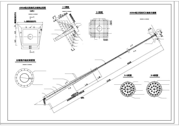 【最新】某导流底孔闸墩预应力锚索结构设计CAD图纸_图1