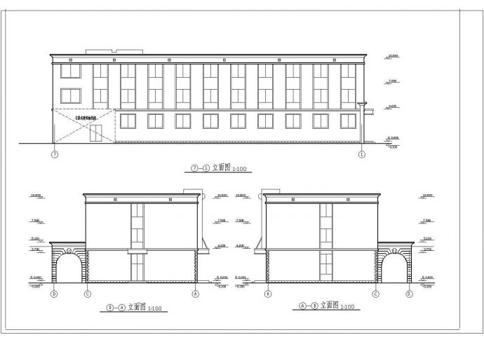 某多层层1791平米学生宿舍楼CAD图纸设计（长40.7米 宽14.6米）_图1