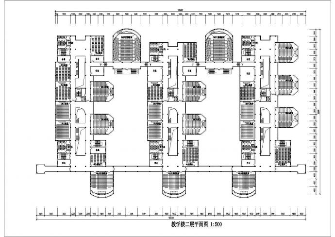 某重点小学教学楼CAD框架结构完整设计方案图_图1