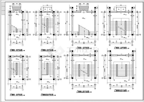 某初中学校CAD建筑设计施工图详细规划图-图二