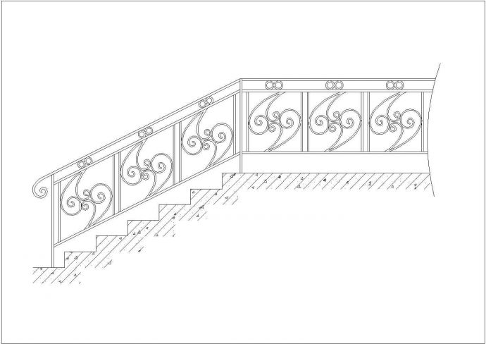 某楼梯CAD节点全套施工图纸_图1