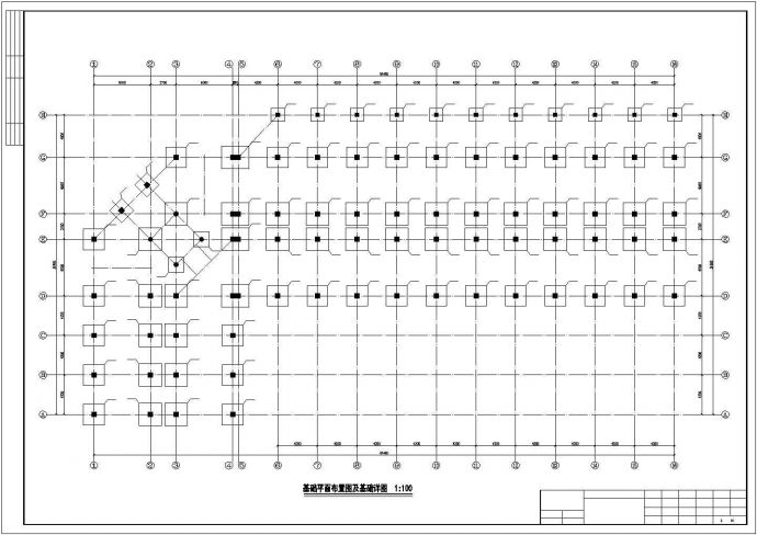 台州市供电局五层框架结构办公楼全套结构设计CAD图纸_图1