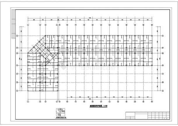 台州市供电局五层框架结构办公楼全套结构设计CAD图纸-图二