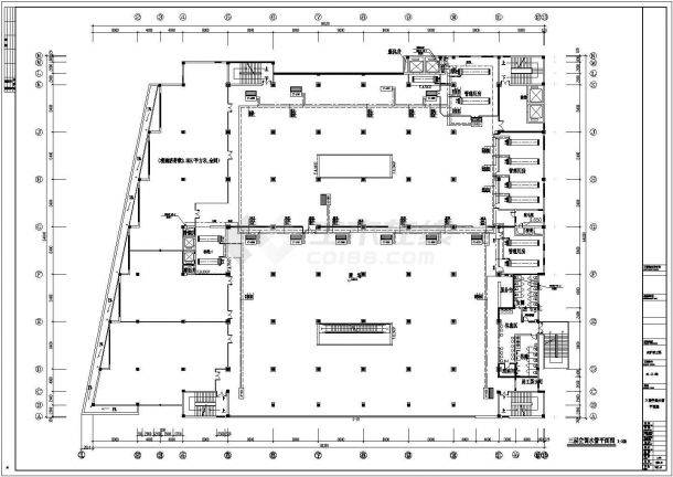 江西省上饶市某创意生活广场空调设计施工CAD图纸-图一