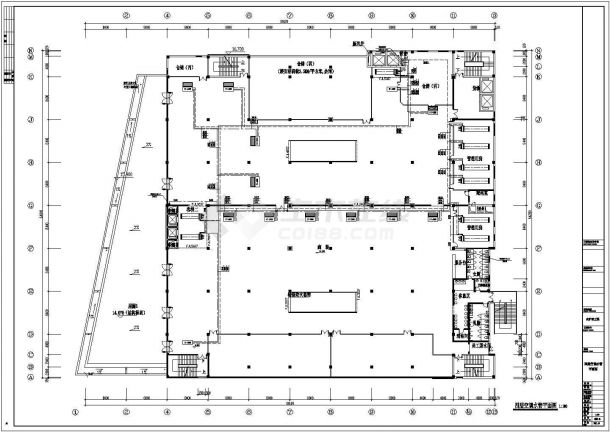 江西省上饶市某创意生活广场空调设计施工CAD图纸-图二