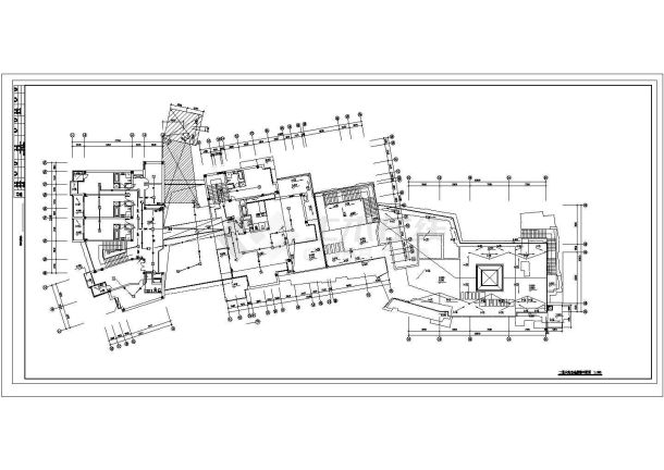 五星宾馆电气CAD平面布置参考图-图一