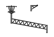 公园六角伞膜结构施工图-图二