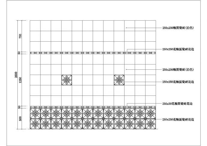 某造型墙CAD平面施工详细图纸_图1