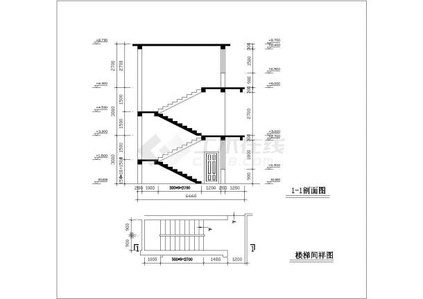 沈阳市某村镇360平米3层砖混结构乡村民居楼建筑设计CAD图纸-图一