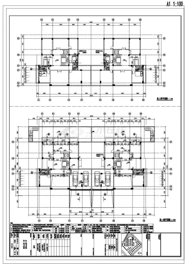 [兰州]三层塔楼式居住建筑施工图-图二