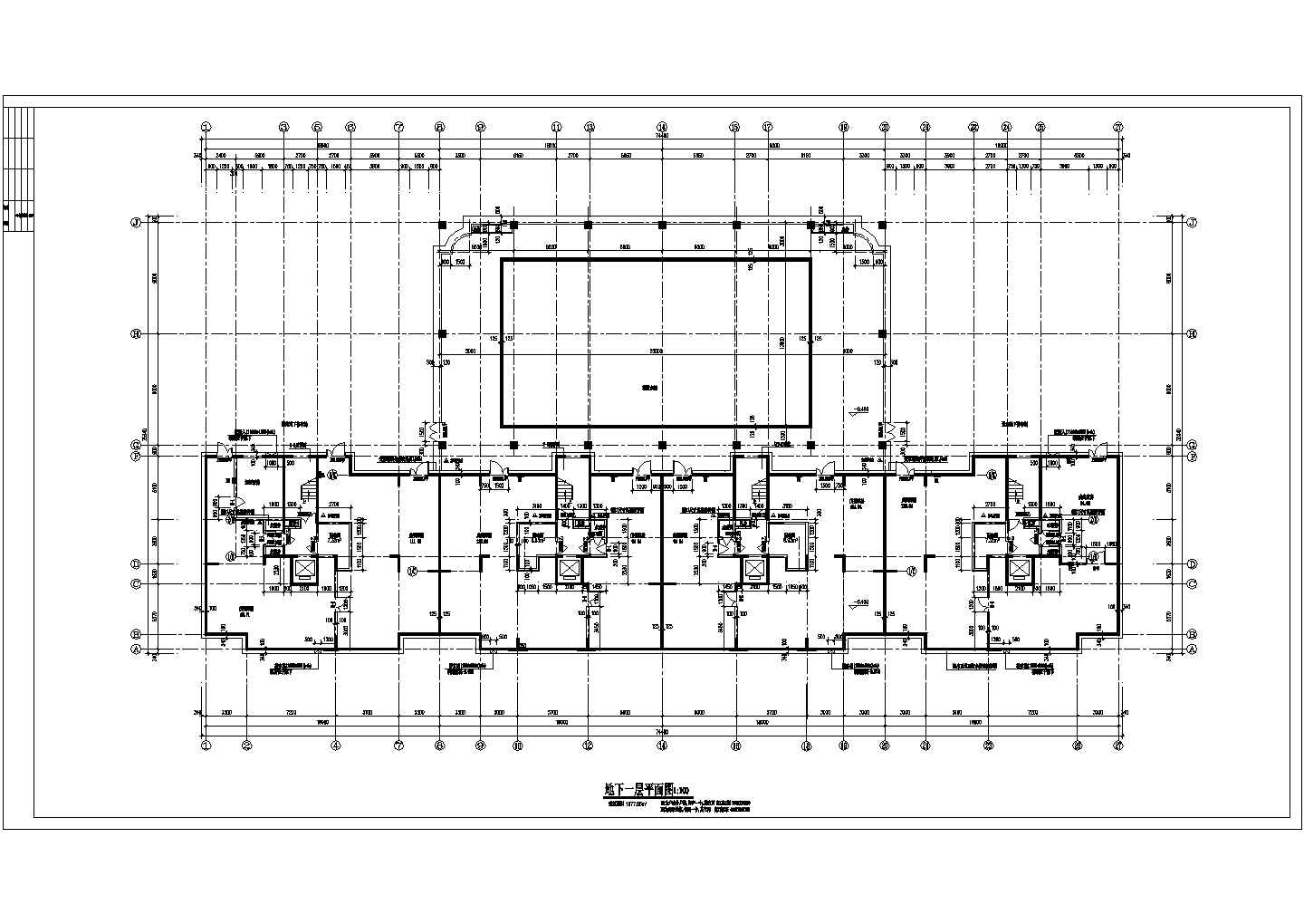 住宅设计_十六层大型小区6#住宅楼设计图纸
