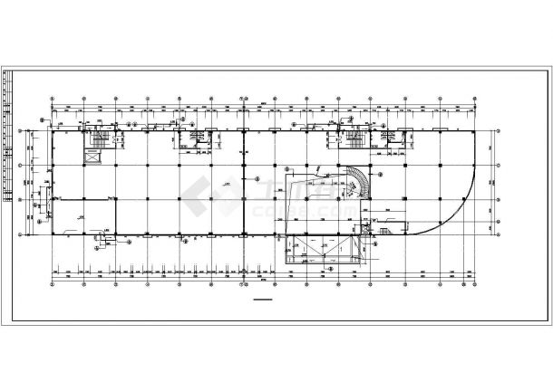 扬州某食品厂2.3万平米五层框架结构生产厂房建筑设计CAD图纸-图一