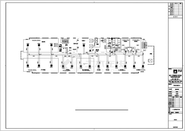 江苏省苏州市某商务大楼VRV空调系统cad平面施工CAD图纸-图二
