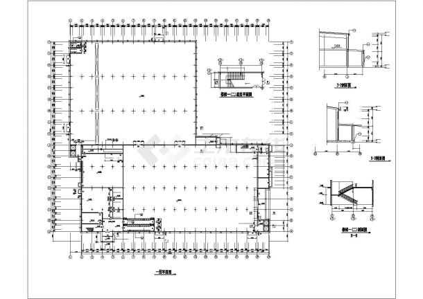 南京市某工业区1.5万平米2层框架结构生产厂房建筑设计CAD图纸-图一