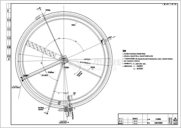 [新疆]3万吨排水改扩建工程污水处理厂项目全套工艺PLC2控制站CAD节点给排水图纸-图一