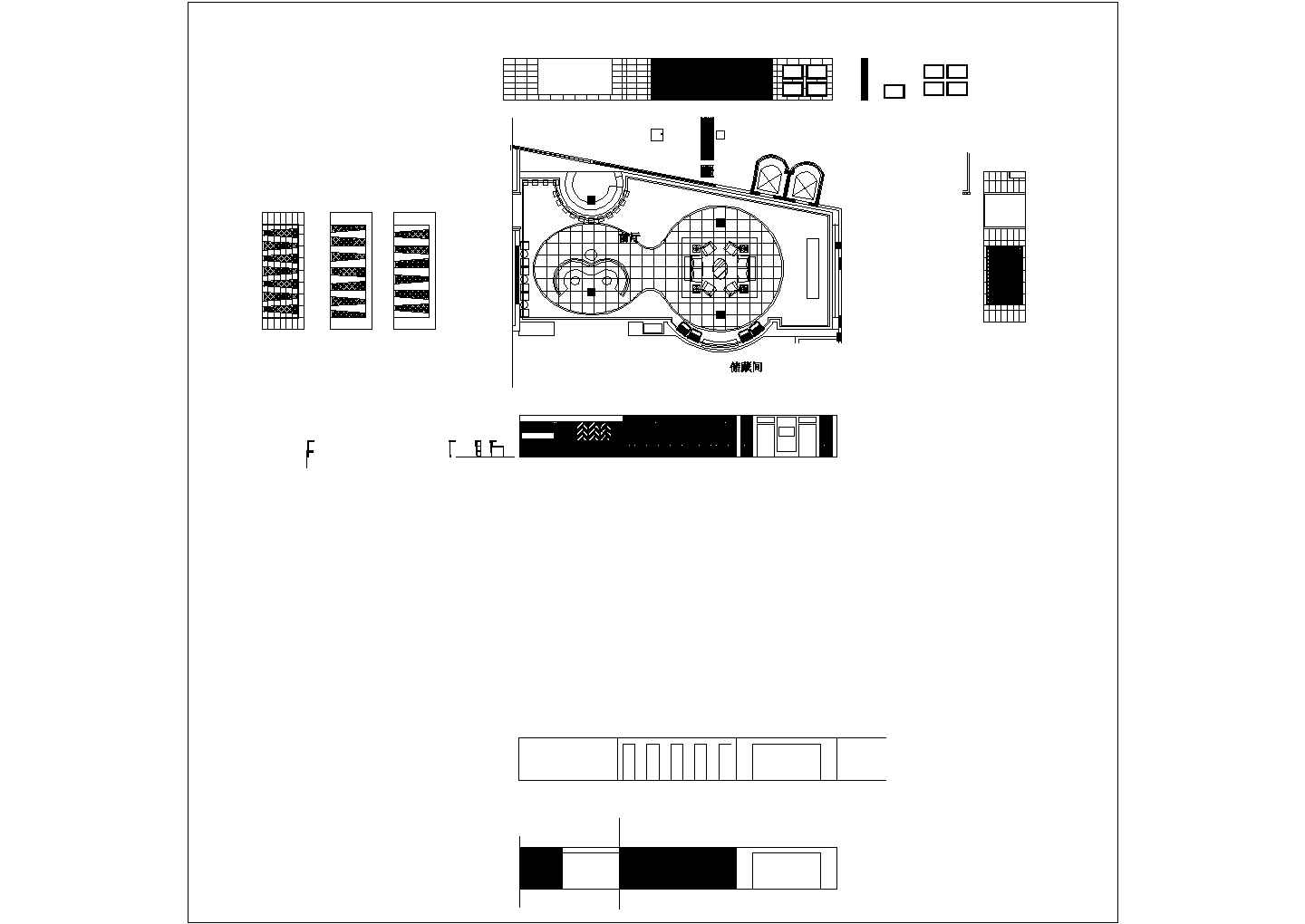 某KTV大厅CAD建筑构造设计图纸