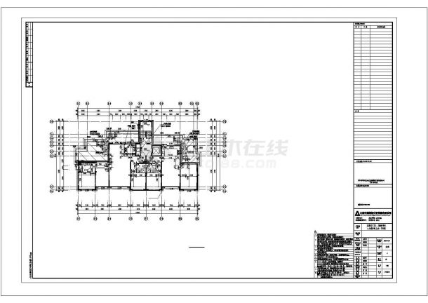 [大连]高层平坡屋面混合住宅建筑施工图-图二