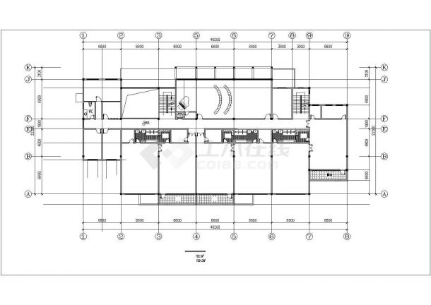 苏州沧浪区1560平米2层框架结构社区幼儿园平立剖面设计CAD图纸-图一