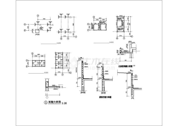 潮州市某2层框架结构现代化幼儿结构设计CAD图纸-图二