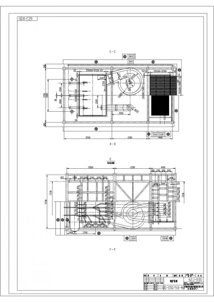 某锅炉图纸CAD全套构造节点设计图_图1