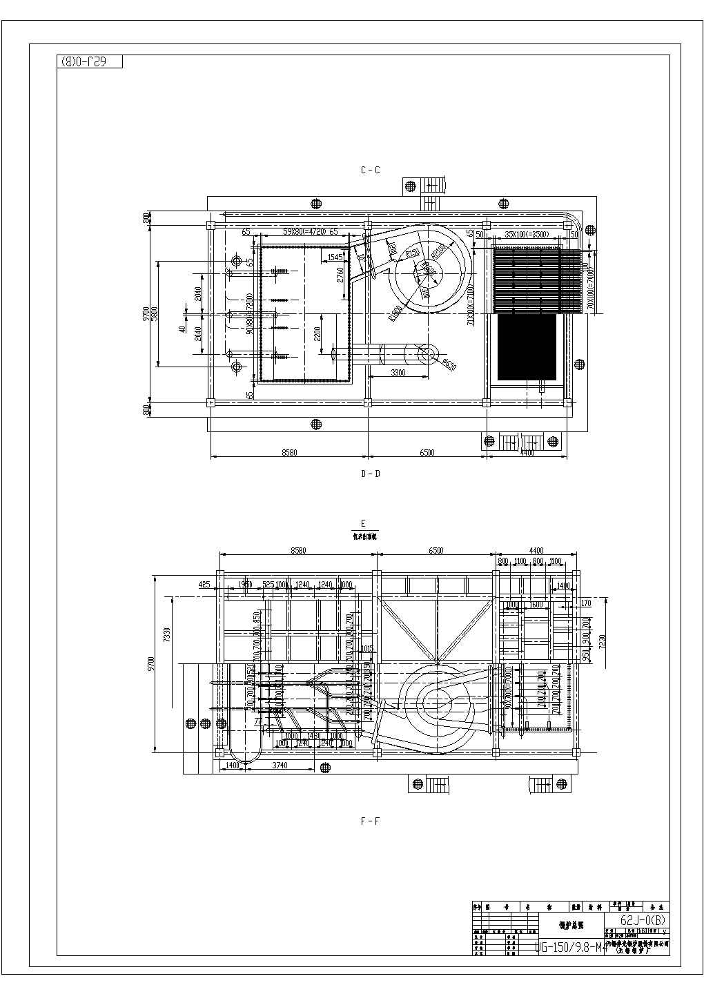 某锅炉图纸CAD全套构造节点设计图