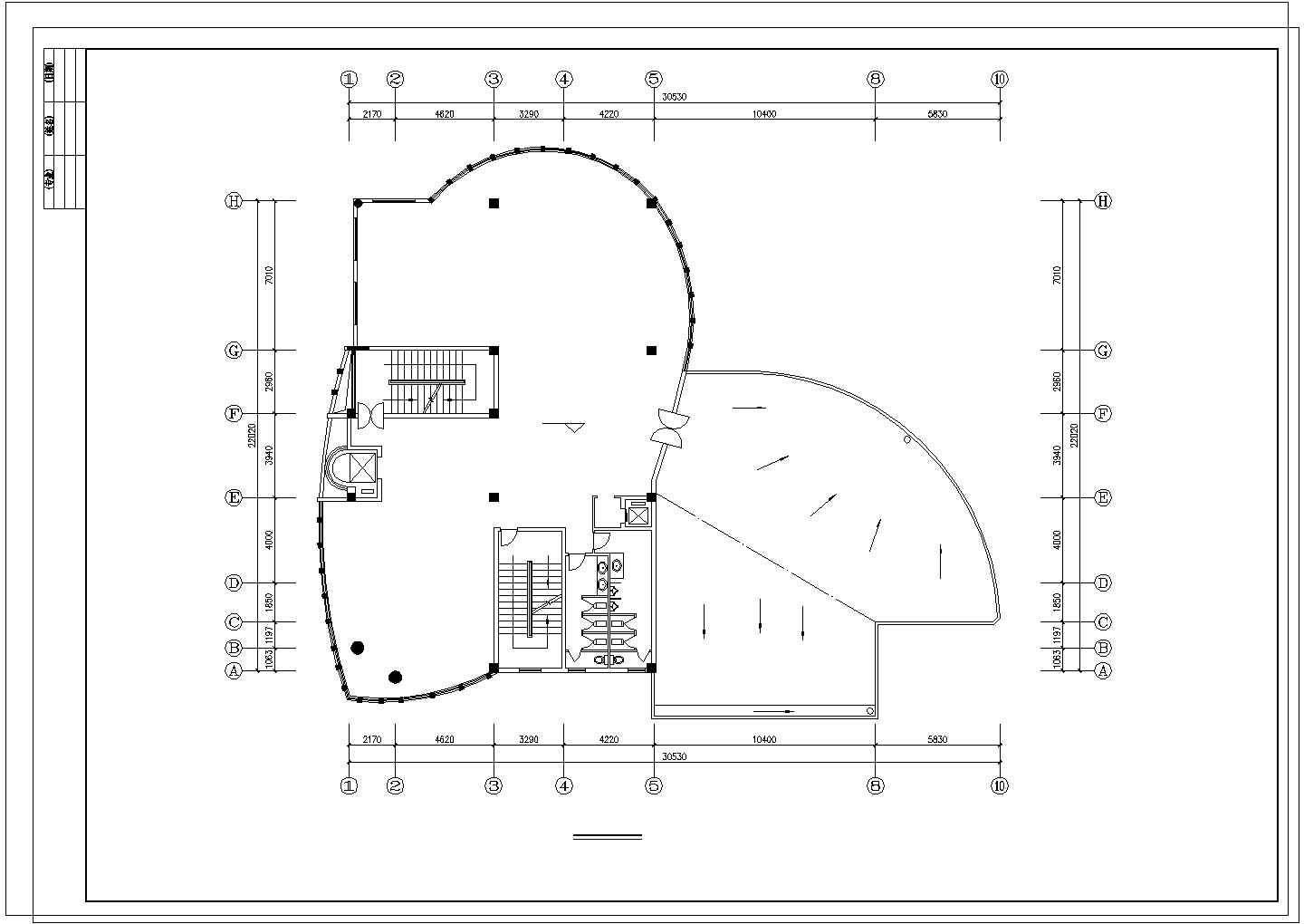 某休闲中心建筑CAD施工设计图