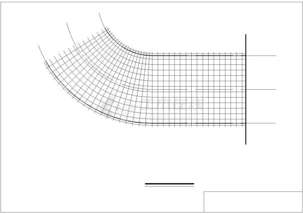 某地下车库入口阳光雨棚CAD设计施工图纸-图二