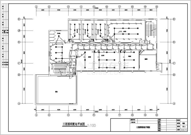 某消防站电气施工CAD节点完整图-图二