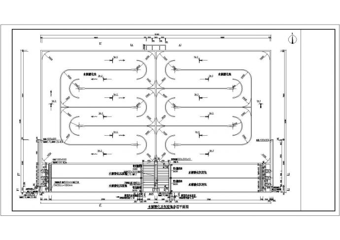 [河北]工业园区5万吨污水处理厂设计水解酸化CAD环保施工图纸_图1