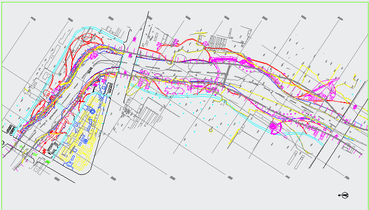 某护城河城市河道CAD设计施工图