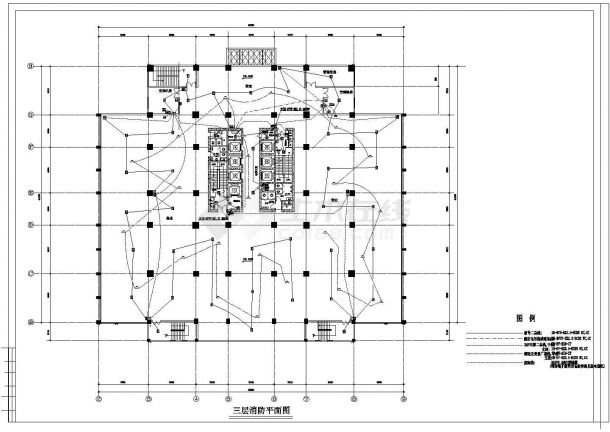 某高层办公楼消防报警CAD电气完整设计图-图一