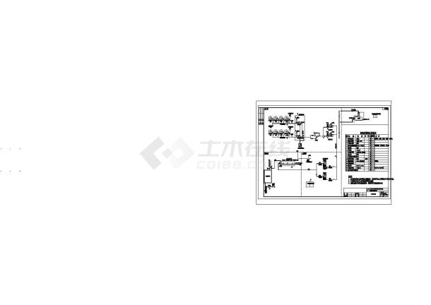 某湖北省某污水厂加氯间施工图永安加氯间CAD环保节点施工图-图二