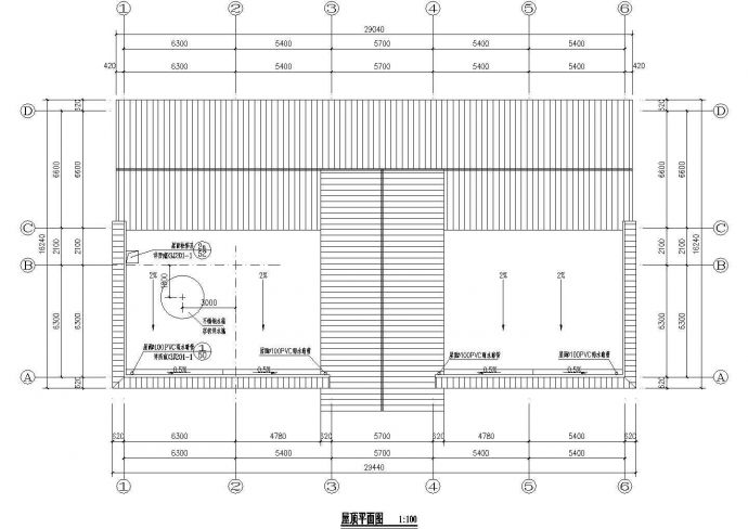 某三层长28.44米宽15.24米少年宫活动中心CAD建筑设计施工图纸_图1