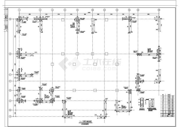 某大型框架剪力墙结构住宅楼结构施工图-图二