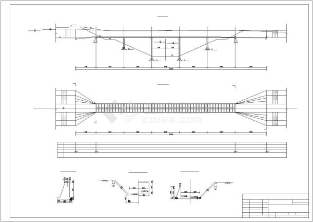 【最新】某渡槽工程基础平面及配筋设计CAD图纸-图二