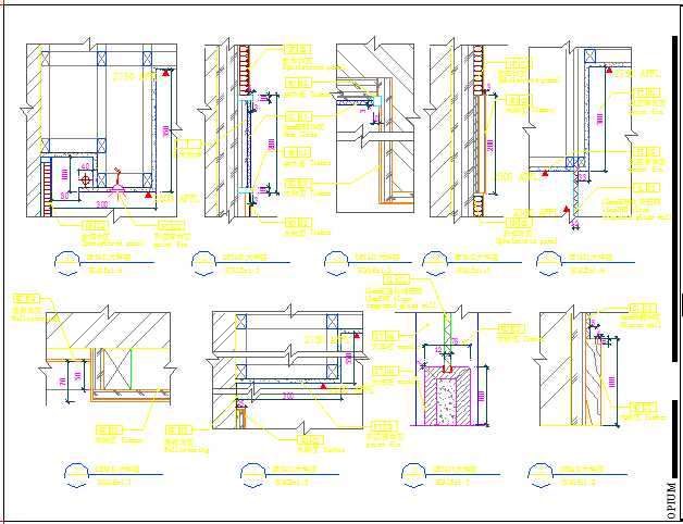 某上海富豪环球酒店L4样板房CAD设计完整施工图_图1