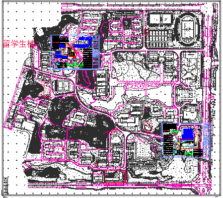 [重庆]大学多层剪力墙结构留学生公寓建施图-图一